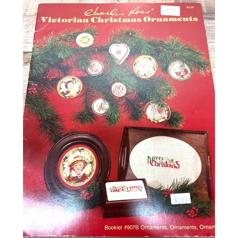 Charles Ross Victorian Christmas Ornaments Booklet 907B New Dawn Designs Cross S